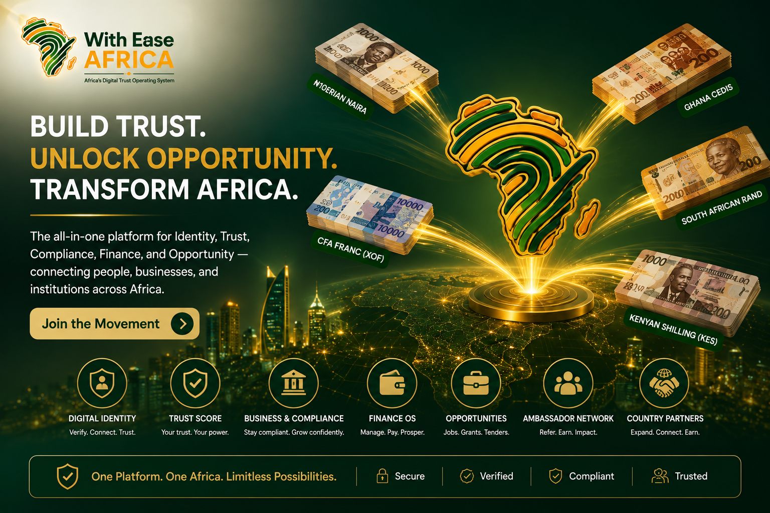 With Ease Africa — Build Trust. Unlock Opportunity. Transform Africa.